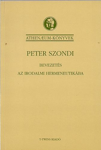 Peter Szondi - Bevezet�s az irodalmi hermenautik�ba