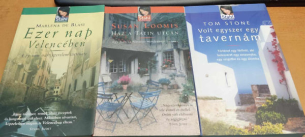 Marlena de Blasi, Tom Stone Susan Loomis - 3 db Stahl k�nyvt�ra: Ezer nap Velenc�ben + H�z a Tatin utc�n + Volt egyszer egy tavern�m