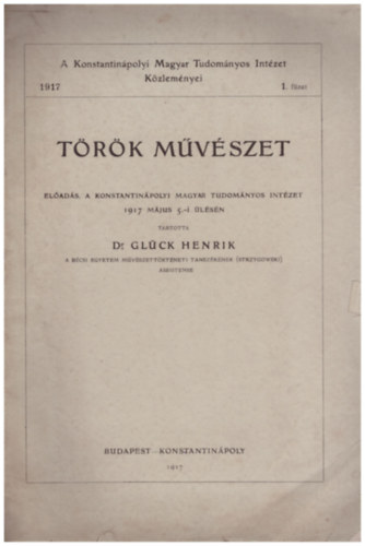Dr. Glck Henrik - Trk mvszet