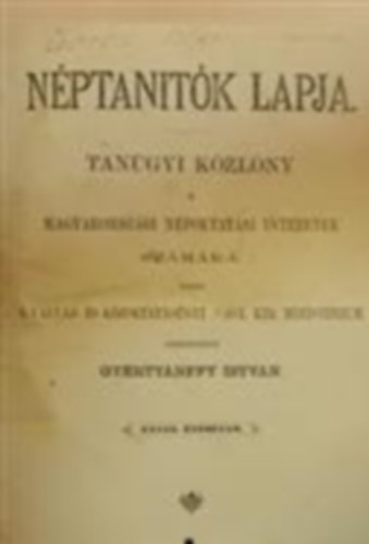 Nptantk lapja 54. vfolyam 1-3. szm