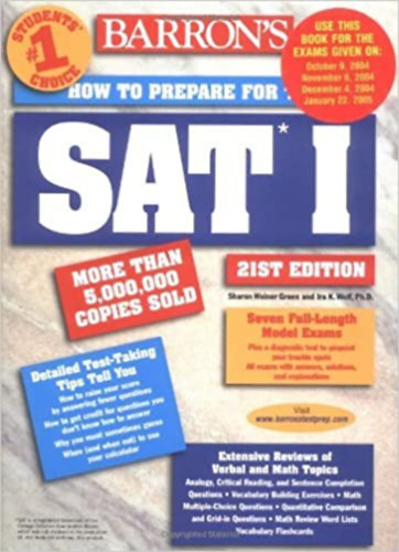 How to Prepare for the SAT I. (Barron's)
