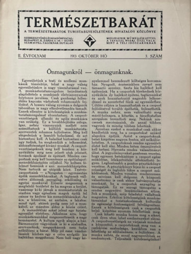 Király Albert (szerk.) - Természetbarát II. évfolyam 3. szám