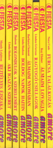 Barbara Clement, Linda Hudson, Jan Hudson, Mandy Leighton, Nora Cade Linden Grierson - 8 db amore k�nyv egy�tt: Rejt�lyes �jszaka +Aki igaz�n szeret +Bolondulok a szerelem�rt +Boldog napok Haitin +�lmaim nyom�ban +Ragyog� csillagok +�lmaim lovagja +Furcsa tal�lkoz�s.