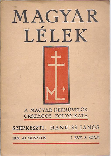 Hankiss Jnos  (szerk.) - Magyar llek  I. vf. 5. szm