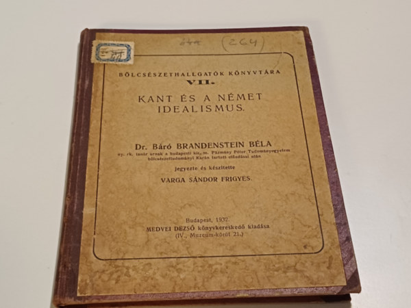 Br Brandenstein Bla - Kant s a nmet idealismus