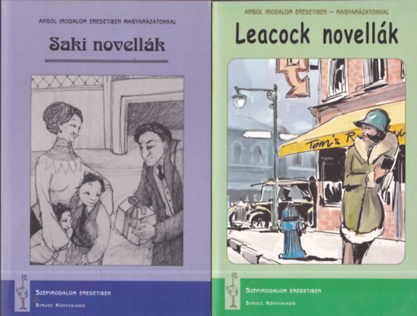 2db "Angol irodalom eredetiben - magyarzatokkal" - Leacock novellk + Saki novellk