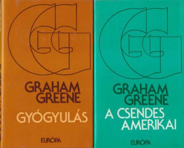 Graham Greene - 5 db Graham Greene regny : A csendes amerikai + Gygyuls + Az isztambuli vonat + Brightoni szikla + Titkos megbzats