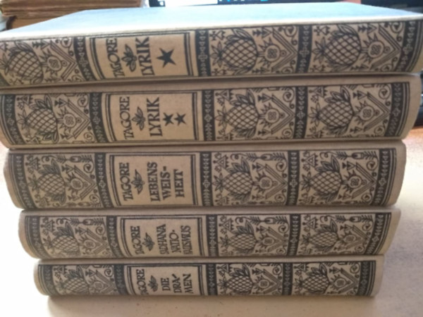 Rabindranath Tagore - Lyrik I-II., Lebensweisheit, Sádhaná - Nationalismus, Sanyasi/Chitra - Der König der Dunklen Kammer (Tagore művei sorozatból 4 kötet)
