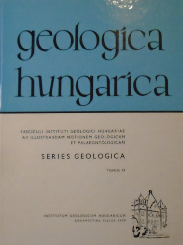 Bohn Péter - Geologica hungarica - Series Geologica - Tomus 19