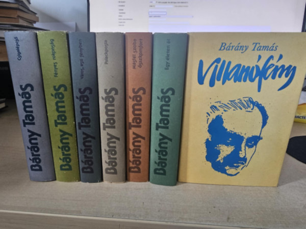Bárány Tamás - 7 db Bárány Tamás regény, KÖNYVMENTŐ AJÁNLAT:) Csigalépcső+ Fényes rokonság+ Város,esti fényben+ Palackposta+ Másfél szoba összkomfort+ Egy életen át+ Villanófény