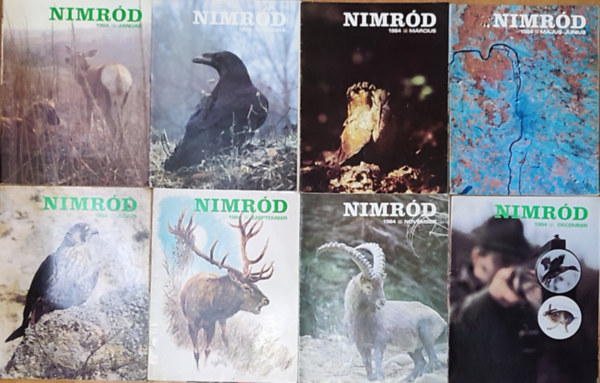 8db Nimród magazin - 1984. január, február, március, május-június, július, szeptember, november, december