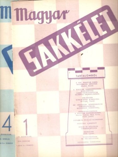Magyar Sakkélet IX. évfolyam 1, 4-6, 12. számok