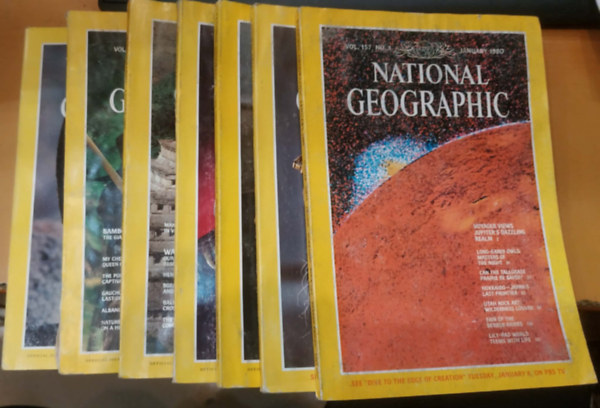 National Geographic Society - 7 db National Geographic 1980 (Lapsz�mok a term�klapon)