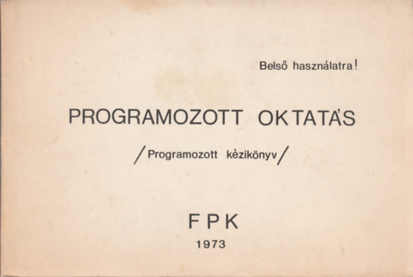 Programozott oktatás