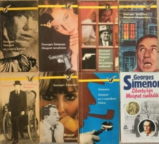 Georges Simenon - Maigret �s a szombati kliens + Maigret �s a becs�letes emberek + Maigret v�dekezik + Liberty B�r - Maigret csal�dik + A t�relmes maigret + Maigret alb�rletben + Maigret �s a lusta bet�r� + Maigret revolvere (8db)