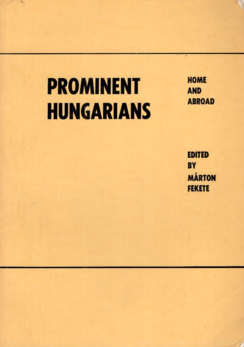 Fekete M�rton - Prominent  Hungarians 1979