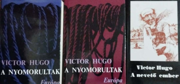 Victor Hugo - 2 db Victor Hugo mű együtt: A nyomorultak I-II. + A nevető ember