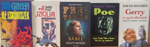 Mario Puzo, Frei Tam�s, Edgar Allan Poe, David Hughes George Dawes Green - Kort�rs sz�rakoztat� k�nyvcsomag