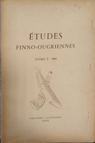 TUDES FINNO OUGRIENNES Tomei I. 1964