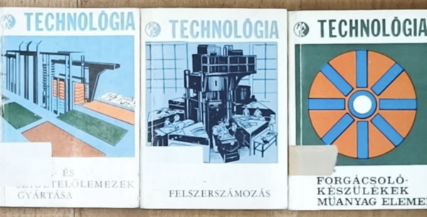 J. M. Ivanov, Somfai Károly Siklósi Róbert - 3db mű a Technológia című sorozatból - Gyorsfelszerszámozás, Forgácsolókészülékek műanyag elemei, Fedél- és szigetelőlemezek gyártása