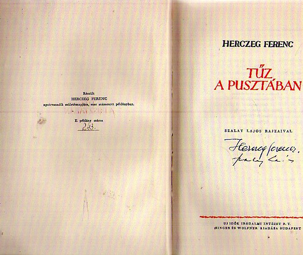Herczeg Ferenc - T�z a puszt�ban