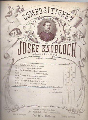 Compositionen von Josef Knobloch - Josef Knobloch kompozcii