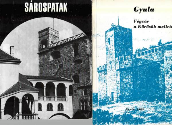 2 db könyv, Détsy Mihály: Sárospatak, Dr. Bencsik János: Gyula - Végvár a Körösök mellett