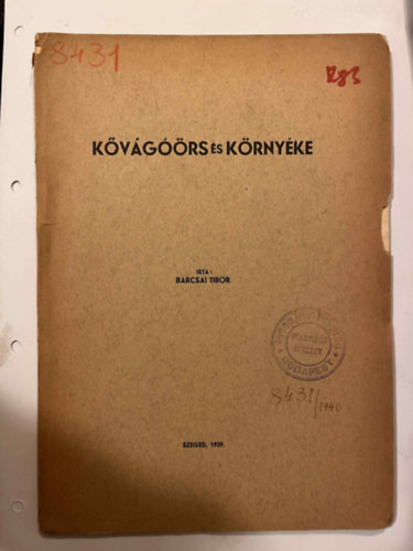 Barcsai Tibor - K�v�g��rs �s k�rny�ke