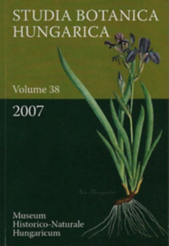 Studia Botanica Hungarica Volume 47, 48, 50 (2016, 2017, 2019) 3 ktet