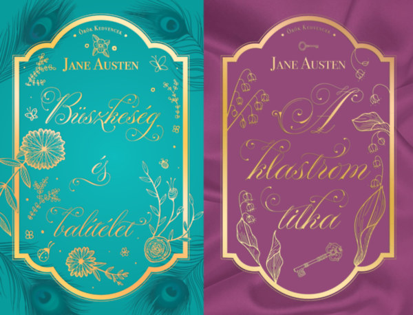 Jane Austen - 2 db Jane Austen romantikus regény: Büszkeség és balítélet + A klastrom titka