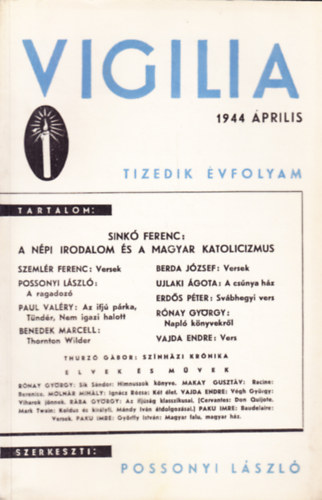Possonyi László (szerk.) - Vigilia 1994 április (X. évf.)