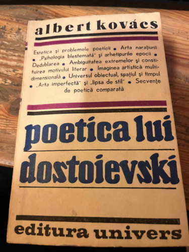 Kov�cs Albert - Poetica lui Dostoievski