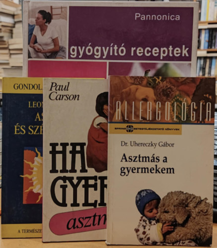 Dr. Paul Carson, Leon Chaitow, Chris McLaughlin Uhereczky Gbor - 4 db Asztma: Asztms a gyermekem + Ha a gyerek asztms + Asztma s sznantha + Asztma, allergik (Hasznos telreceptek, kezelsi s tpllkozsi tancsok)