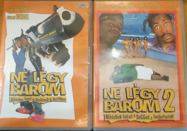 Marlon Wayans, Coolio Shawn Wayans - 2 db Ne légy barom miközben iszod a dzsúzod a gettóban + Ne légy barom 2 miközben dagad a segged a tengerparton! (2 DVD)