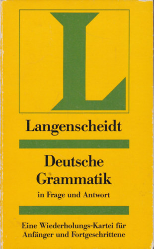 Gerhard Hofmann - Deutsche Grammatik in Frage und Antwort (kártyák)