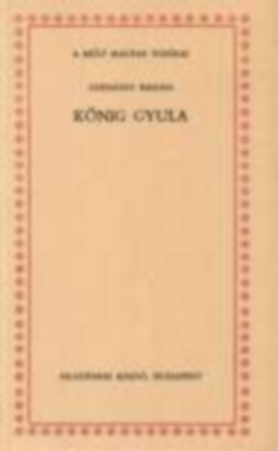 Sznssy Barna - Knig Gyula (a mlt magyar tudsai)