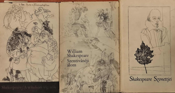 William Shakespeare - 3 db illusztrált Shakespeare kötet