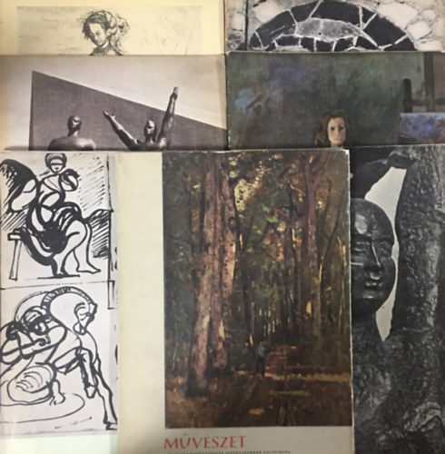 Dr. Pogny . Gbor  (szerk.) - Mvszet - A magyar kpzmvszek szvetsgnek folyirata - 1965/janur, mrcius, prilis, augusztus, oktber, november, december (7 db)