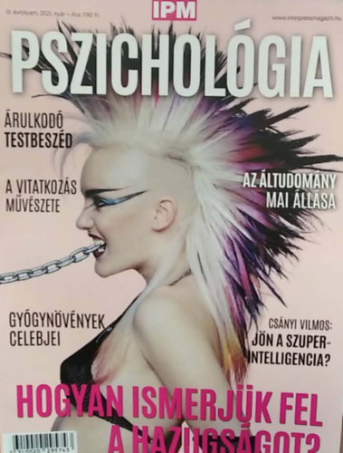Varga Miklós (főszerk.) - IPM Pszichológia magazin - III. évf., 2021. nyár