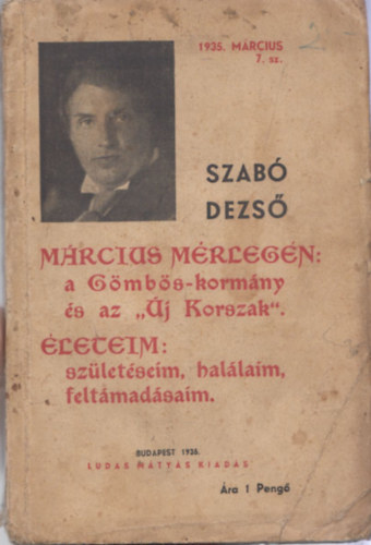 Szab Dezs - Mrcius mrlegn-leteim  (Szab Dezs fzetek 7.)