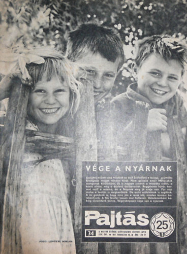 Vasv�ri Ferenc  (szerk.) - Pajt�s XXVI. �vfolyam 34. sz�m