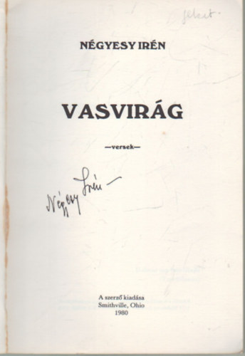 N�gyesy Ir�n - Vasvir�g-versek