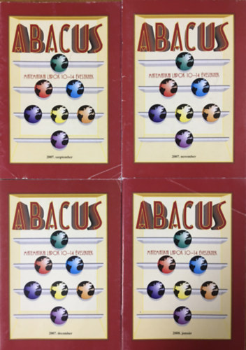 Magyar Zsolt - Abacus - matematikai lapok 10-14 éveseknek (2007. 09., 11., 12., + 2008. 01.) (4 kötet)
