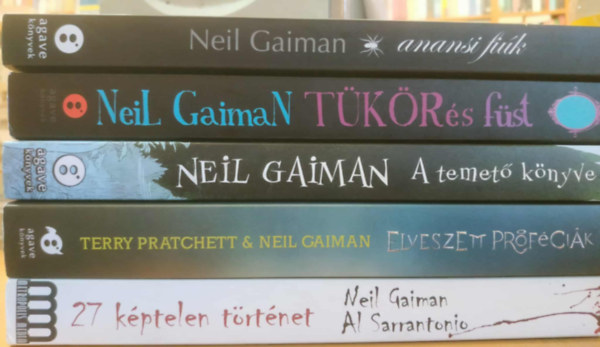 Neil-Pratchett, Terry, Al Sarrantonio Gaiman - 5 db Neil Gaiman: 27 kptelen trtnet; Elveszett prfcik; A temet knyve; Tkr s fst; Anansi fik