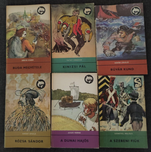 Tatay Sndor, Gerb Lszl, Krdy Gyula, Jules Verne, Lengyel Balzs Dvid Csaba - (6db) Delfin ifjsgi knyvcsomag Buda Megvtele / Kinizsi Pl / Bvr Kund / Rzsa Sndor / A dunai hajs / A szebeni fik