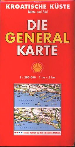 Kroatische Kste Mitte und Sd - Die General Karte (trkp)