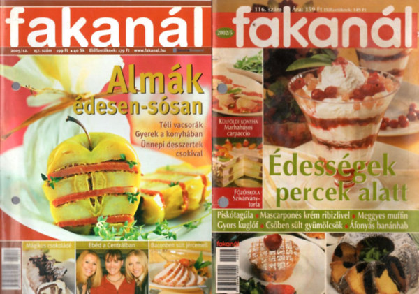 Rohrmann Katalin  (szerk.) - 3 db fakanl magazin: 2002/5 , 2002/4, 2005/12