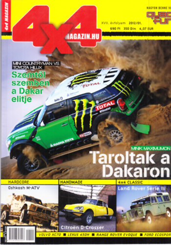Barna Andrs - 4x4 magazin 2012/1, 4, 5, 6, 7-8, 9, 10 (7 db. lapszmonknt)
