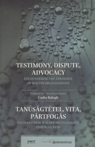 Balogh Csaba  (szerk.) - Testimony, dispute, advocacy / Tan�s�gt�tel, vita, p�rtfog�s