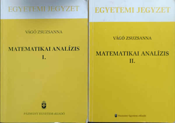 Vg Zsuzsanna - Matematikai analzis I-II.
